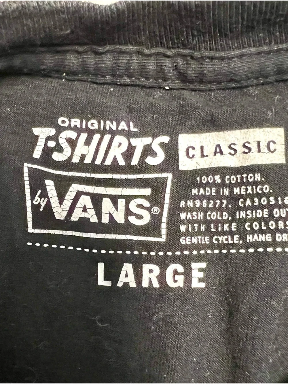 Vans x Star Wars men L Graphic T-Shirt skull Stormtroopers Darth Vader gothic